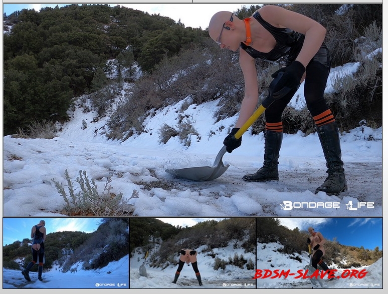 Lets Shovel Some Snow! Rachel Greyhound (BondageLife) [HD/2022]